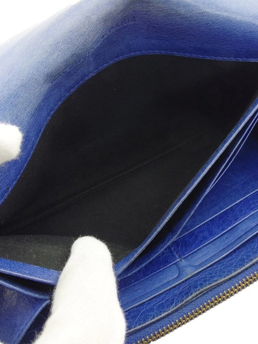 BALENCIAGA Purse Navy blue Women 163471 Authentic secondhand - Picture 7 of 9